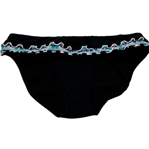 PROFILE BY GOTTEX Women's 10 Blue Bachata V Neck Halter 2 Piece Tankini Swimsuit - Picture 2 of 13